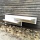 Space age shelf desk in white lay-glass fiber, circa 1970