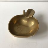 Apple brass ashtray
