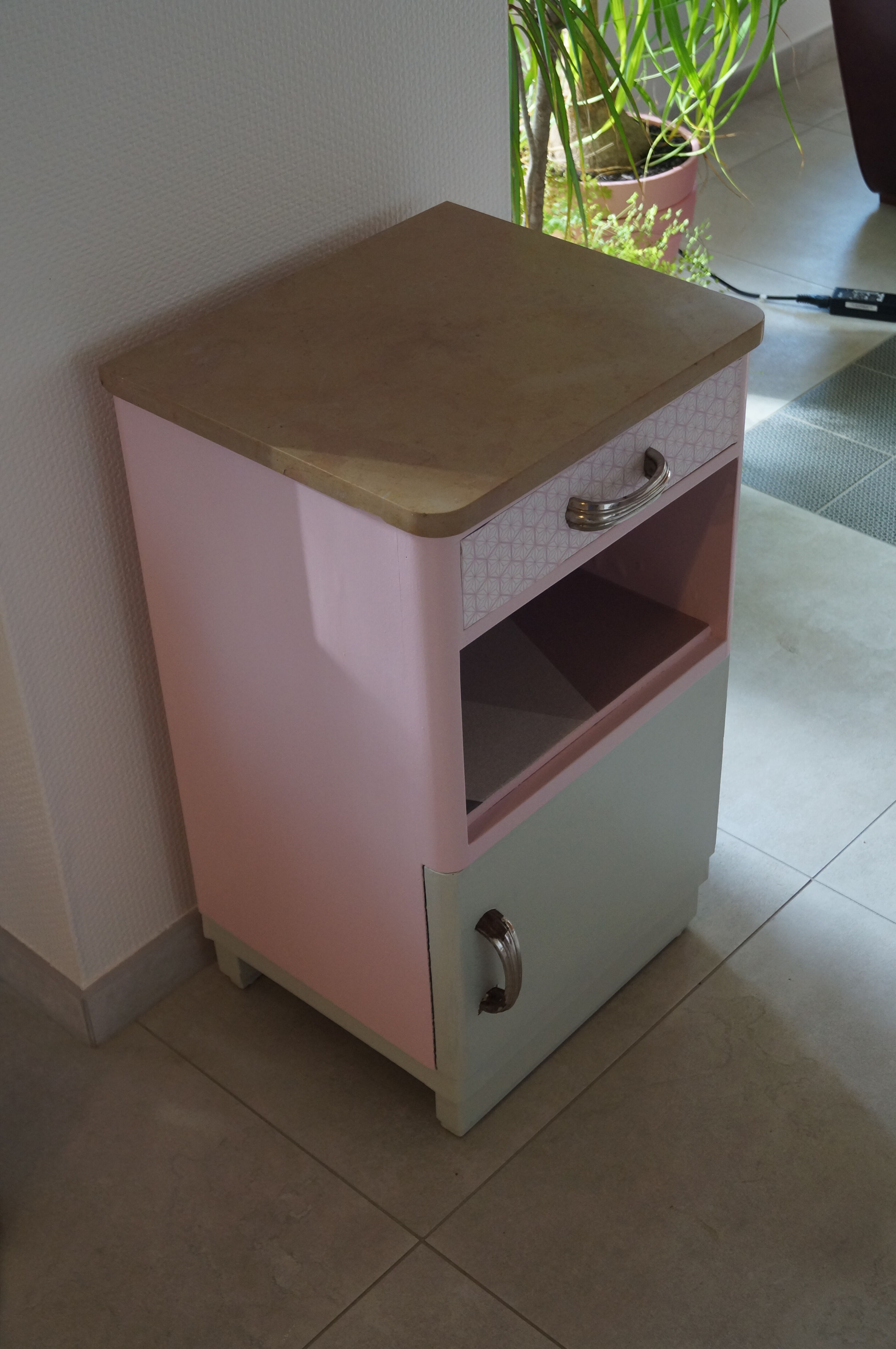 Vintage bedside table