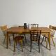Vintage dining table – tapered legs – 1950s-1960s