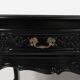 20th Century Louis XV style black low sideboard, France
