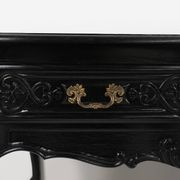 20th Century Louis XV style black low sideboard, France