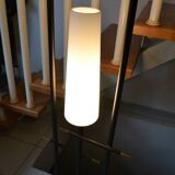 Vintage floor lamp Maison Arlus 3 lights opaline metal