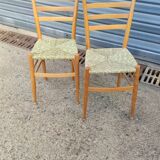 Paire de chaises d'appoint vers 1960