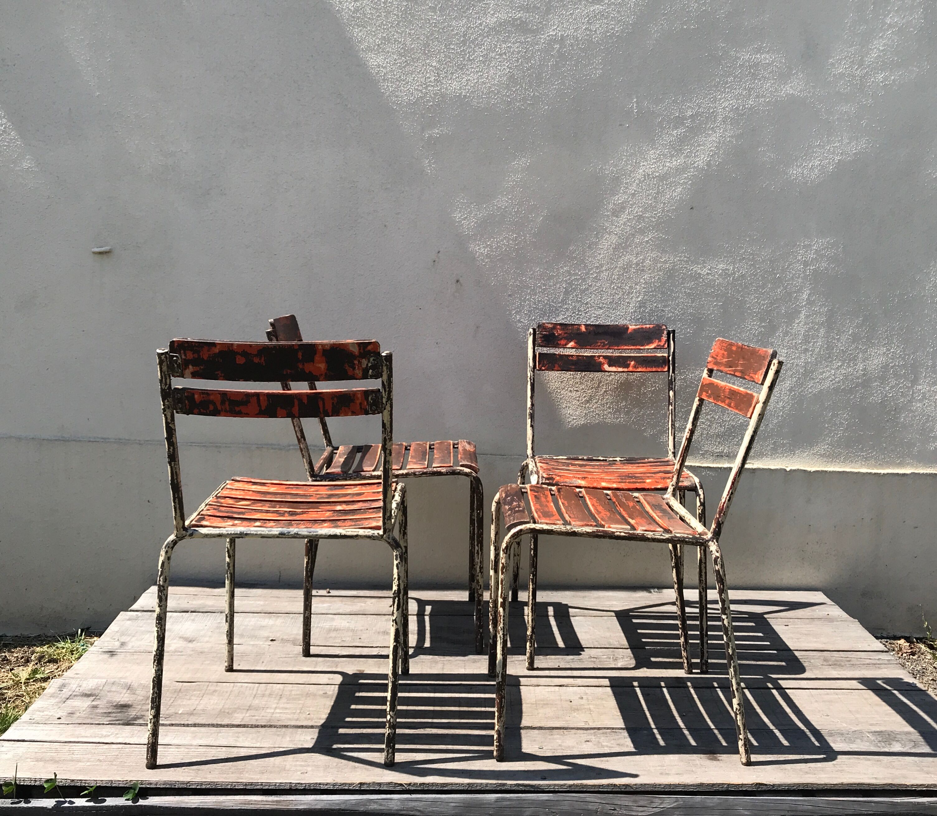 Vintage brewery chairs