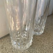 2 grands verres Cristal d’Arques modèle Tuileries VILLANDRY