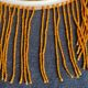Old opaline and its tassels hanging lamp