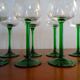 8 verres vin blanc d'Alsace gravés grappes de raisins Luminarc France
