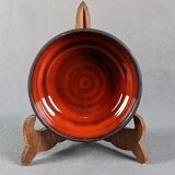 Gérard Hofmann Vallauris, manganese red cup, signed, 50s