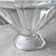 Thick engraved glass bowl, Slovakia Art Deco style