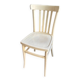 Beige bent beech bistro chair no. 2