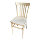 Beige bent beech bistro chair no. 2