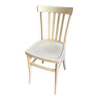 Beige bent beech bistro chair no. 2