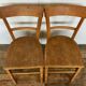 Paire de chaises bistrot troquet Fischel 1950