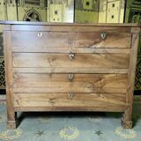 Empire walnut chest of drawers