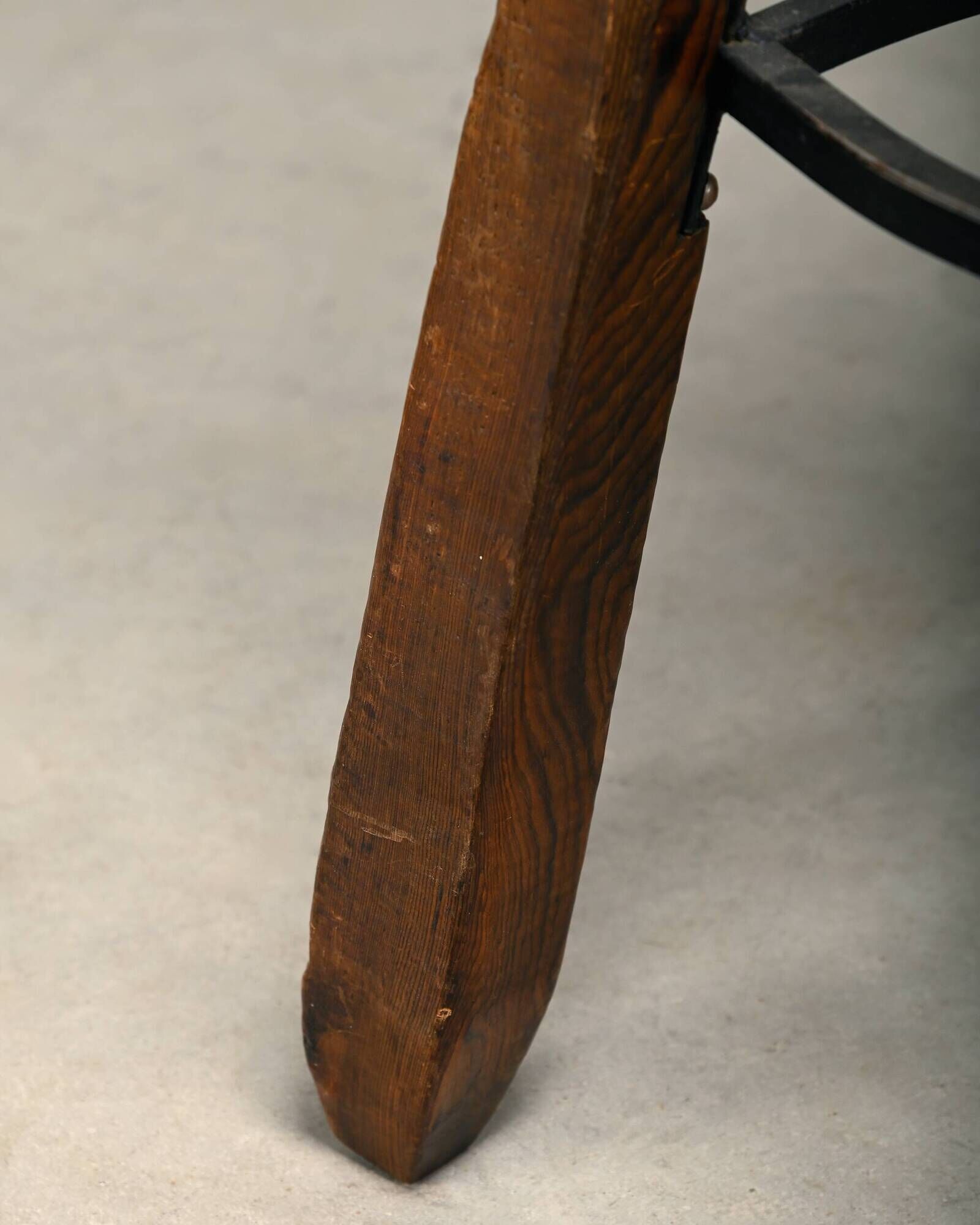 Spanish Rustic Brutalist Dry Bar Counter with matching Barstools