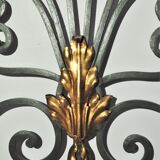 Pair of wrought iron interior grilles - mid-twentieth century