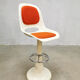 Tabourets de bar tulipes vintage space age 'duo tone'