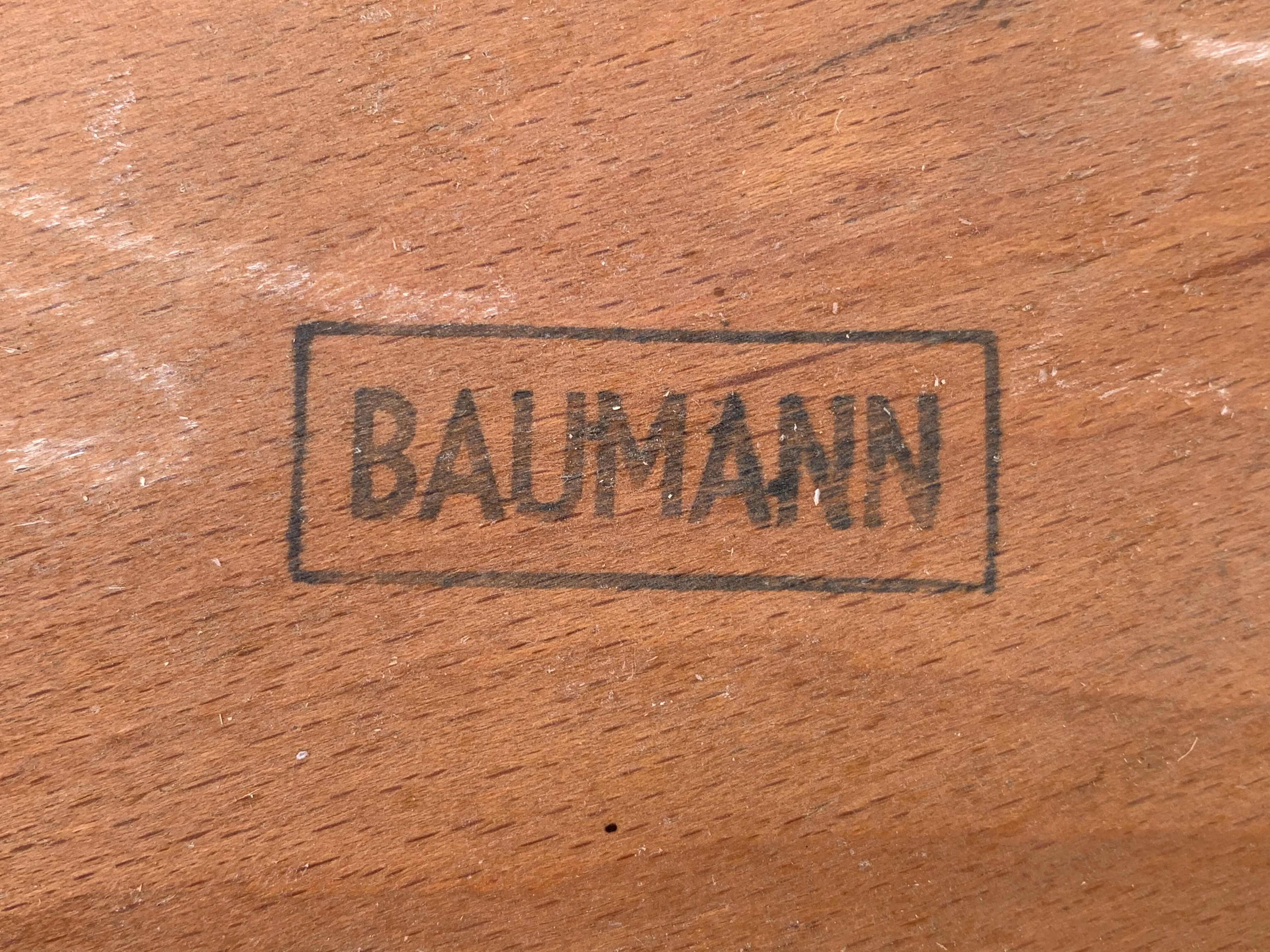 Suite of 4 chairs bistro Baumann 1967