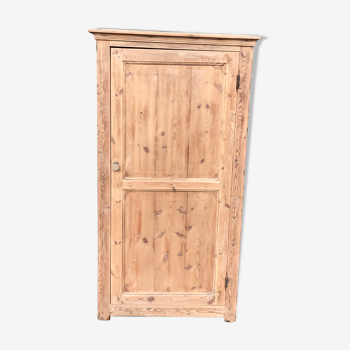 Wardrobe 1 door in solid pine