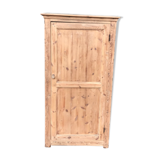 Wardrobe 1 door in solid pine