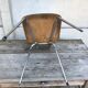 Former formica beige kitchen chair - feet compas metal chromé vintage