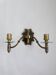 Antique black and gold wall sconce
