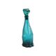 Vintage Decanter Dachshund Dachshund Blue Glass Empoli Italy 32cm