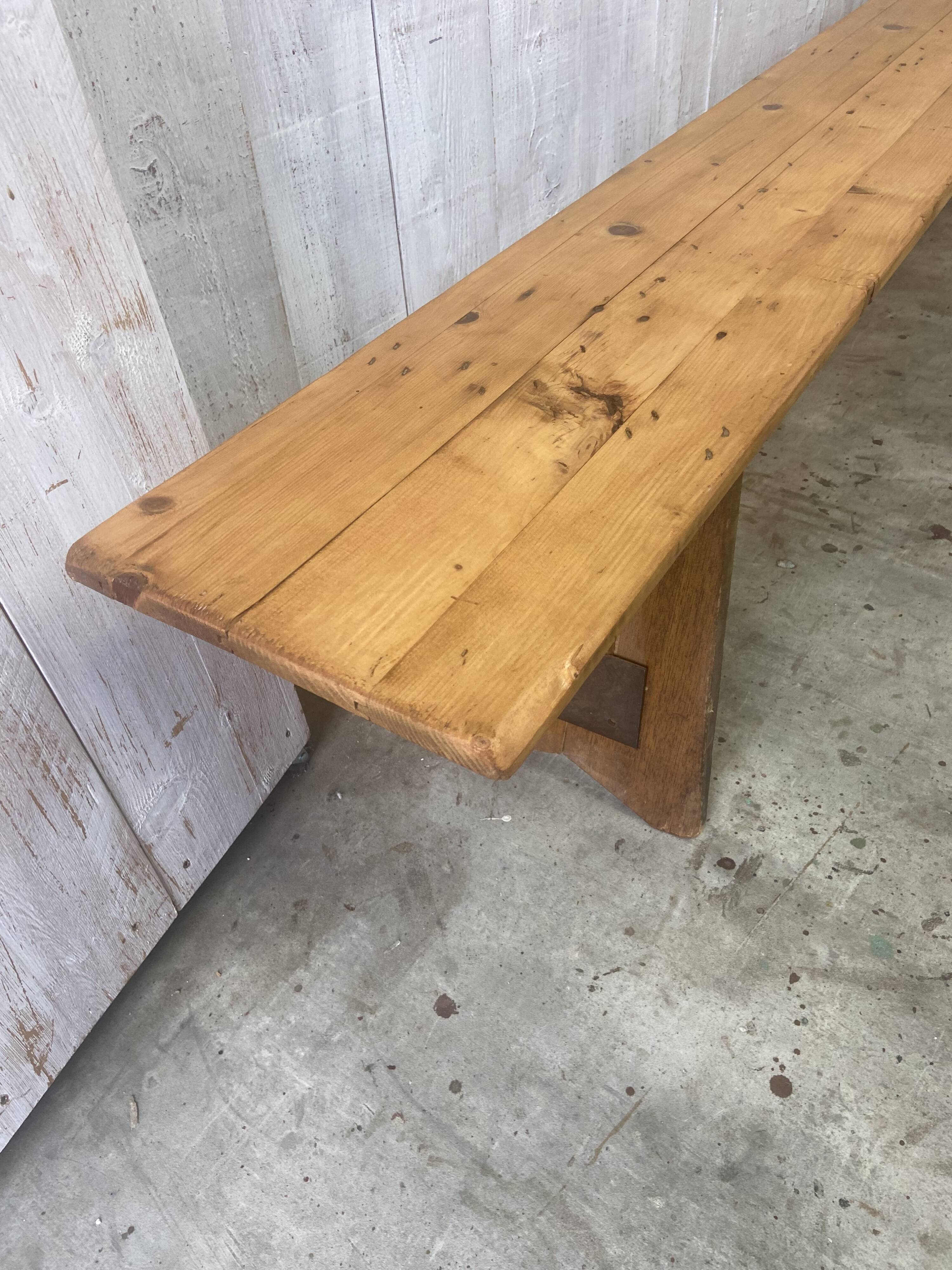 Large farmhouse bench