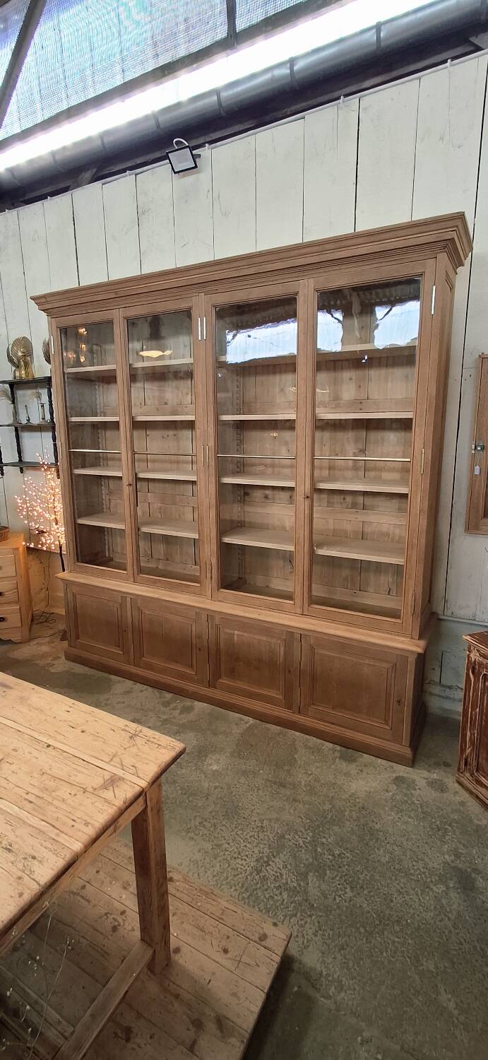 Grande vitrine ancienne de musée