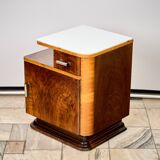 Set of Two Art Déco nightstands, by Jindřich Halabala, 1940s Czechoslovakia