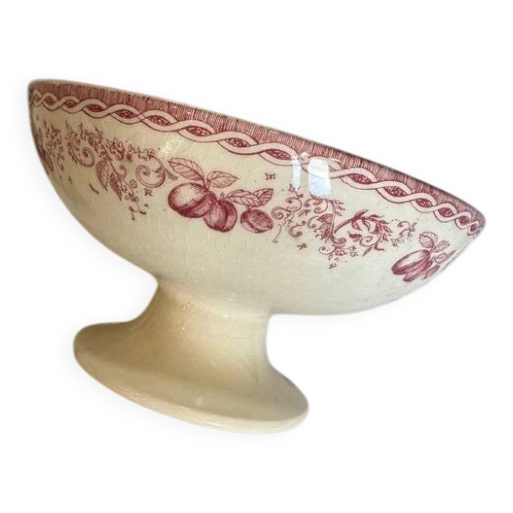 Vintage footed fruit bowl