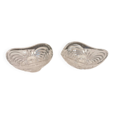 Un ensemble de magnifiques bougeoirs en verre de cristal de roche du suédois Orrefors. Estimé dans les années 1970.