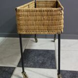 Wicker plant / flower stand 1960s