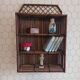 Rattan and bamboo shelf