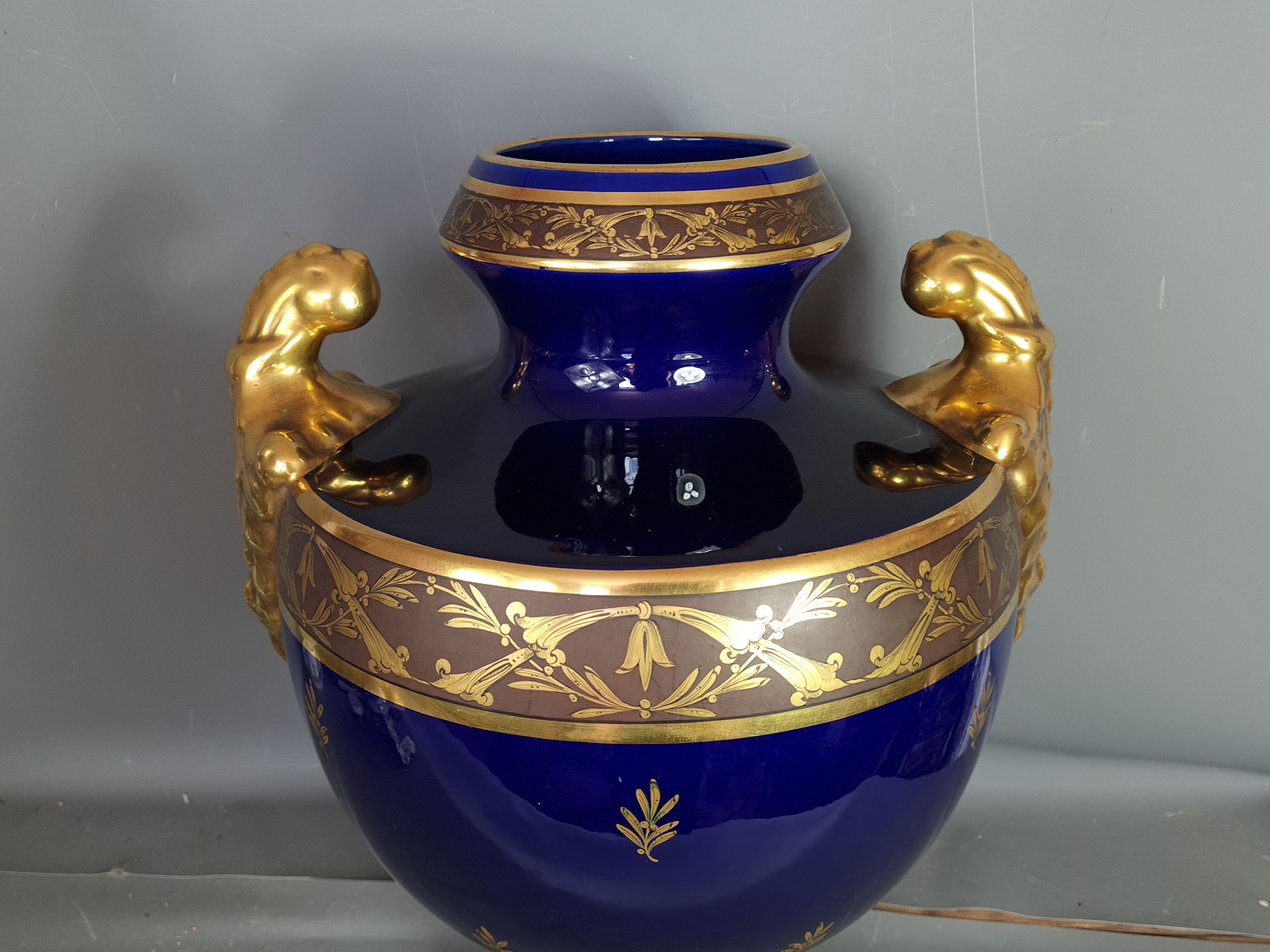 Tours porcelain vase - JAget & Pinon 53 cm SB