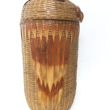 Vintage laundry basket "owls", 1970