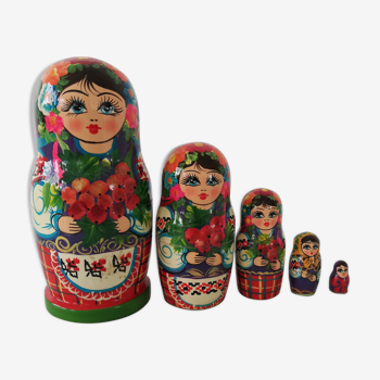 Matriochka poupées russes années 70