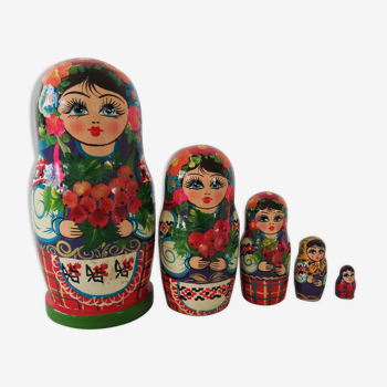 Matriochka Russian dolls 70s