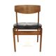 Set de 6 chaises en cuir, FDB Møbler, Danemark, 1960