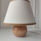 Wooden ball foot lamp