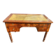 Louis Philippe desk in walnut, with a leather top.