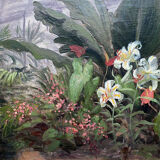 Tableau HSP "Coin de jardin" par Ludovic Regnier (1851-1930) élève de Pils + cadre