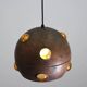 Grand lampadaire brutaliste en cuivre / verre de Peill & Putzler.