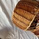 Panier en osier vintage