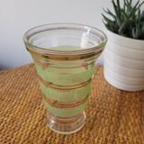 Small vase in granite glass with gold edging