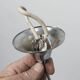 Floral suspension in chromed metal and grayed glass 1970