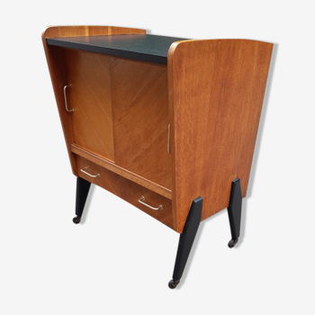 Buffet vintage chêne doré 1950