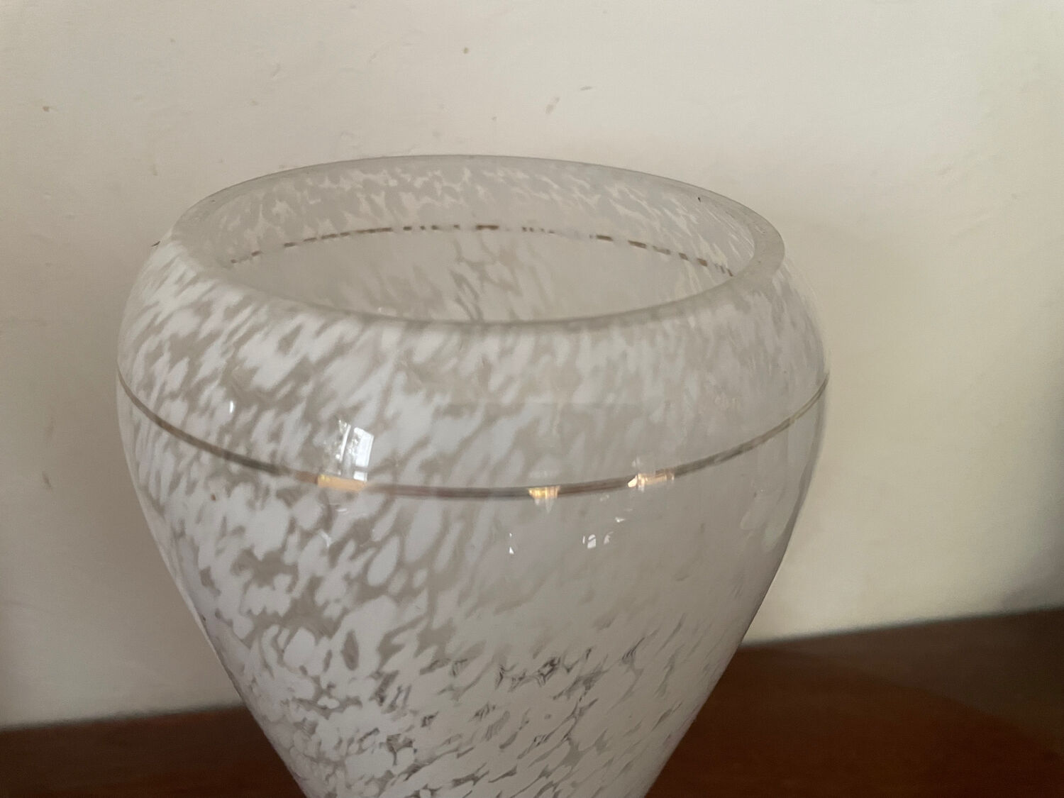 Vase in clichy glass art deco