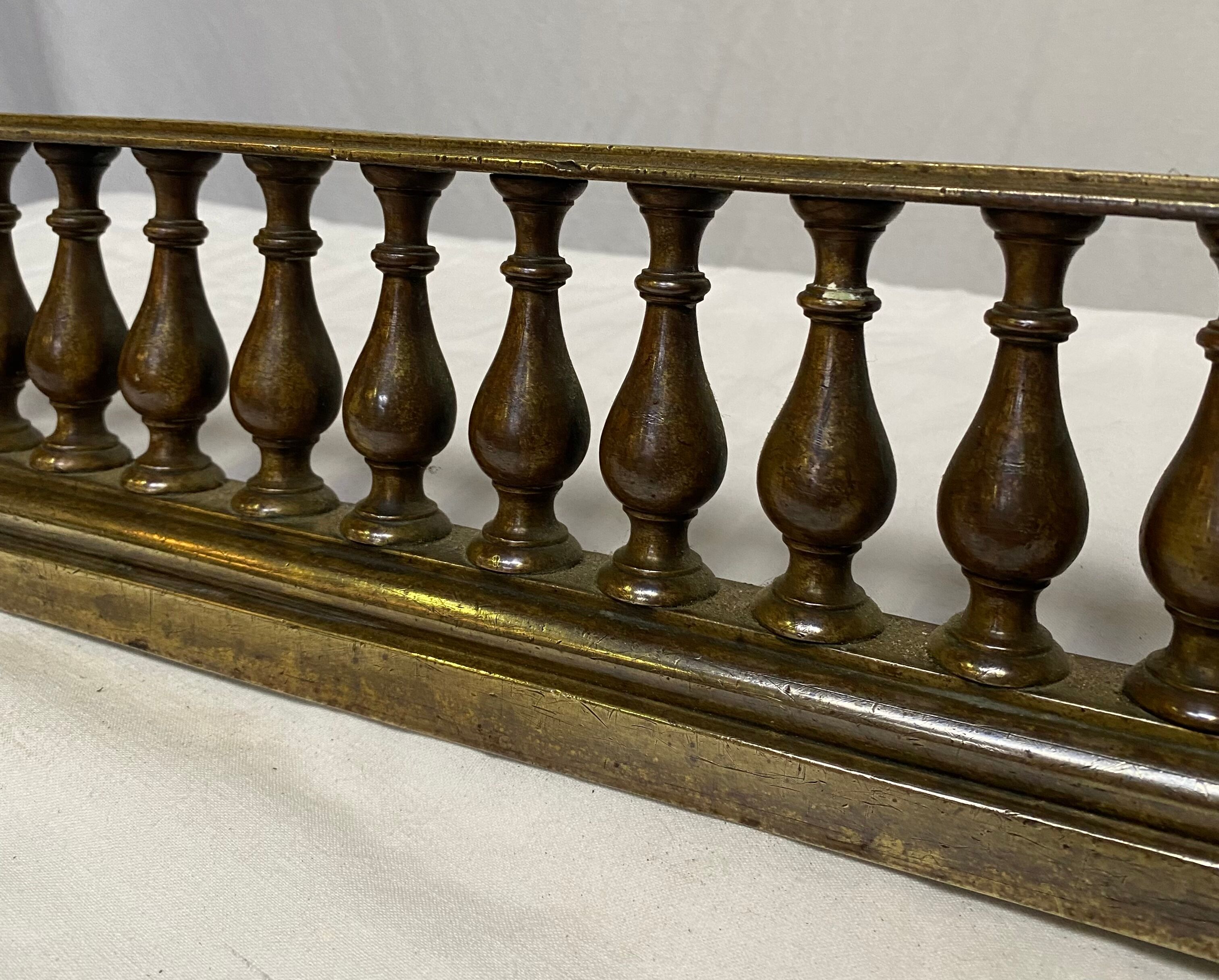 Fireplace bar, bronze fireplace bar Louis XVI style, Napoleon III era